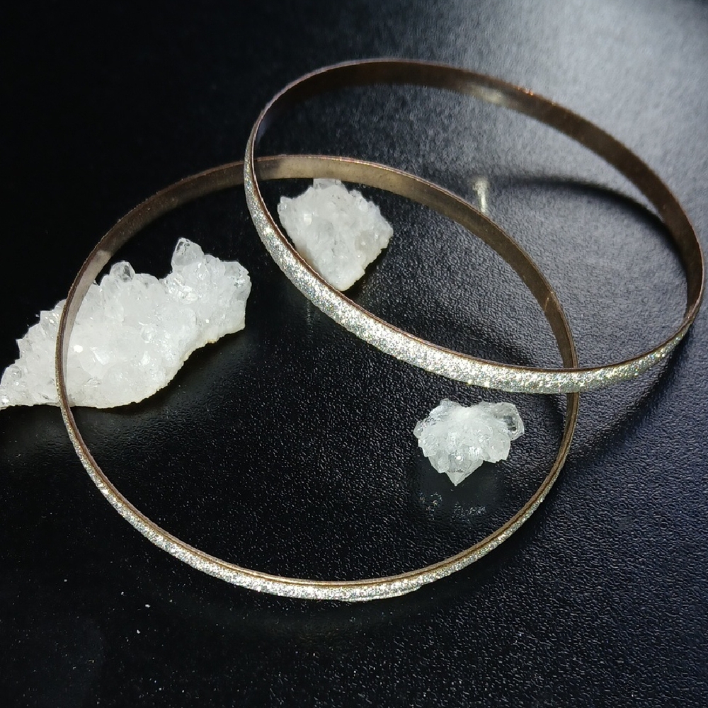 Elegant Silver Bangle Set